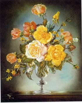 unknow artist Floral, beautiful classical still life of flowers.136 oil painting image
